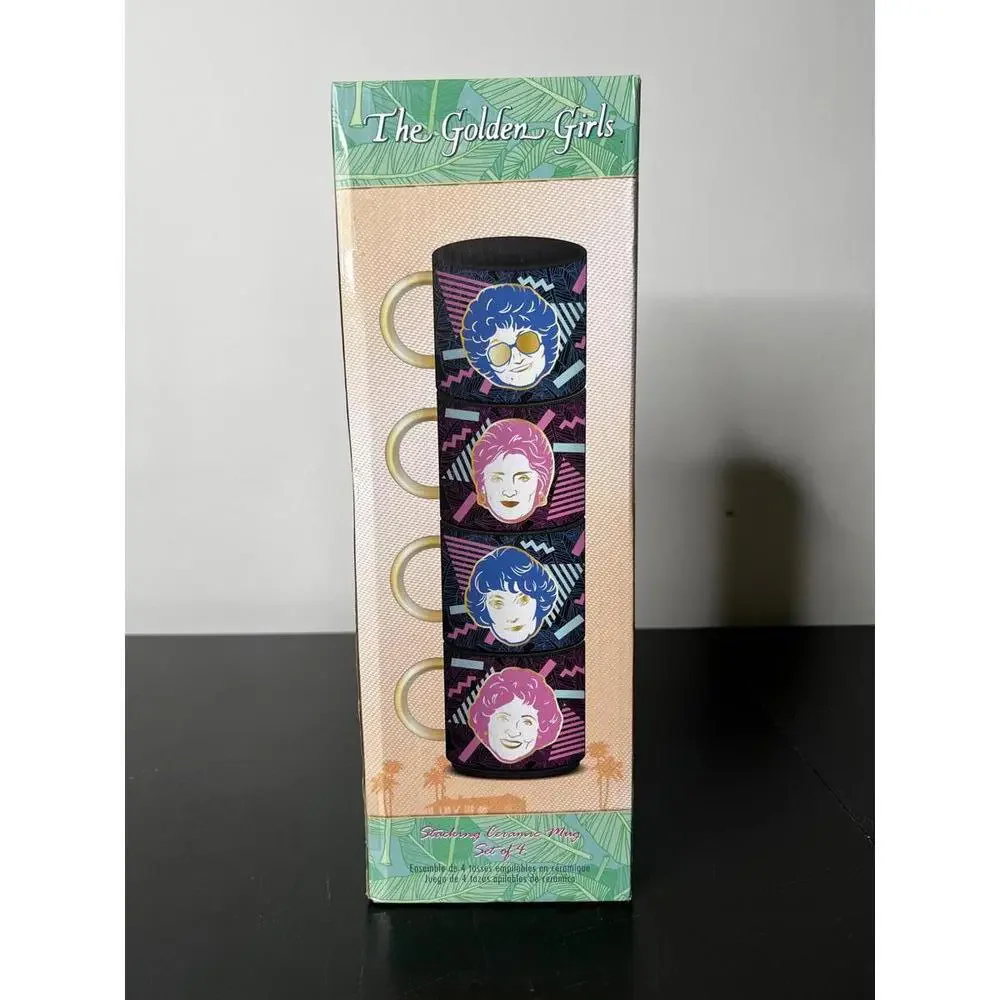 Golden Girls “Stay Golden” NIB 2007 Metallic Mug‎ Set